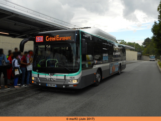 MAN NL273 GNC n°4826 sur le 281