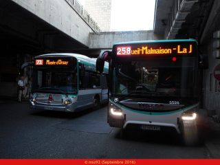 GX337 et Urbanway 18 hybrides sur les 73 et 258