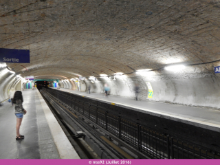 Station Alésia en travaux