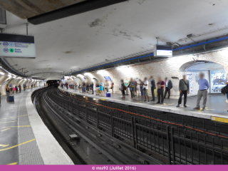 Station Denfert-Rochereau (ligne 4) en travaux