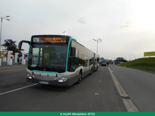 Citaro G C2 sur les navettes de la COP21